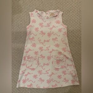 The Beaufort Bonnet Company Pink and White Ruffled Dress